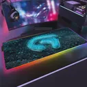 Игровой коврик для мыши Logitech RGB, игровые аксессуары, коврик для мыши, игровой ПК XXL, компьютерная клавиатура Varmilo Genshin Impact Cherry,