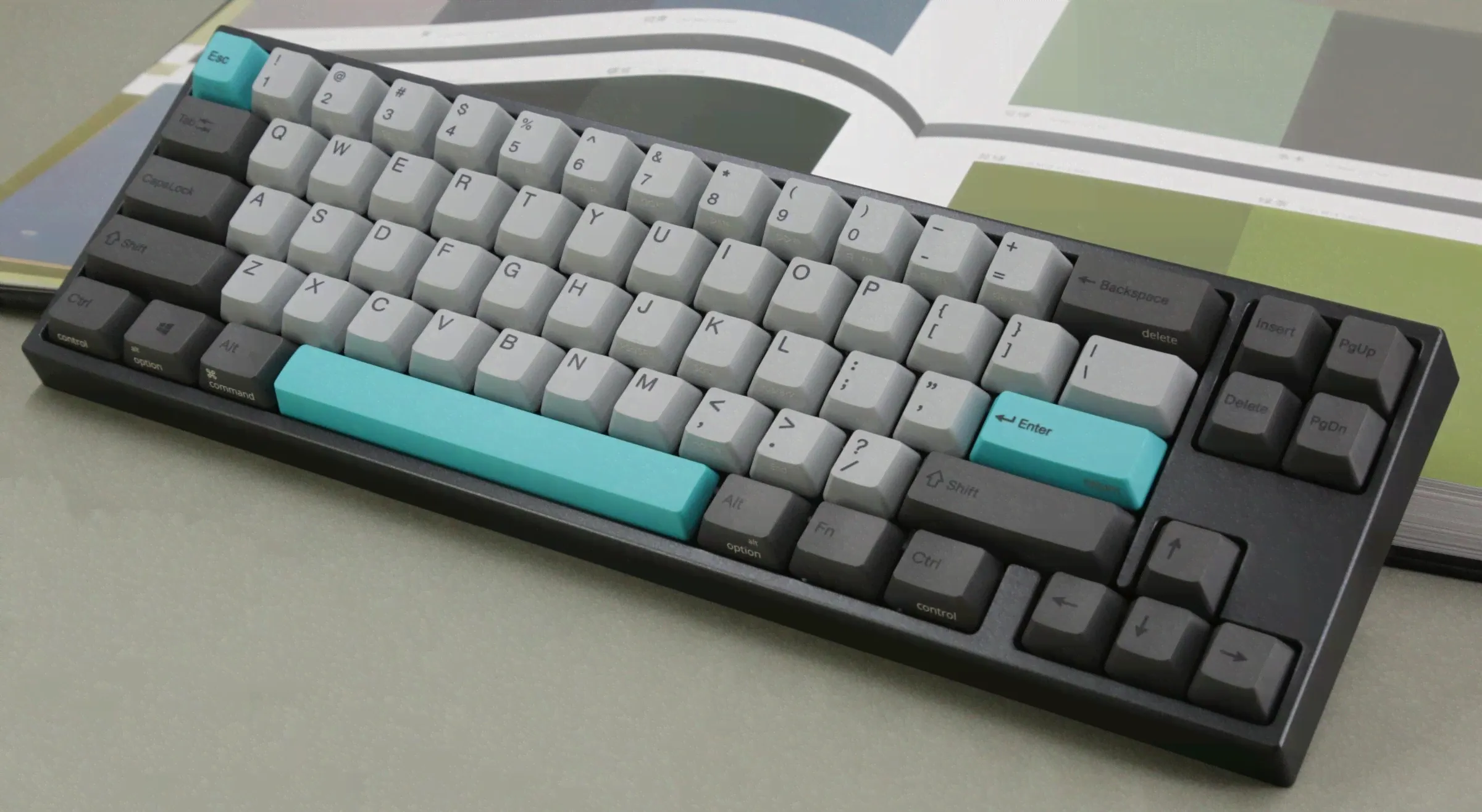 Ducky x Varmilo Miya Mac Moonlight White LED 65% Dye Sub PBT Mechanical Keyboard