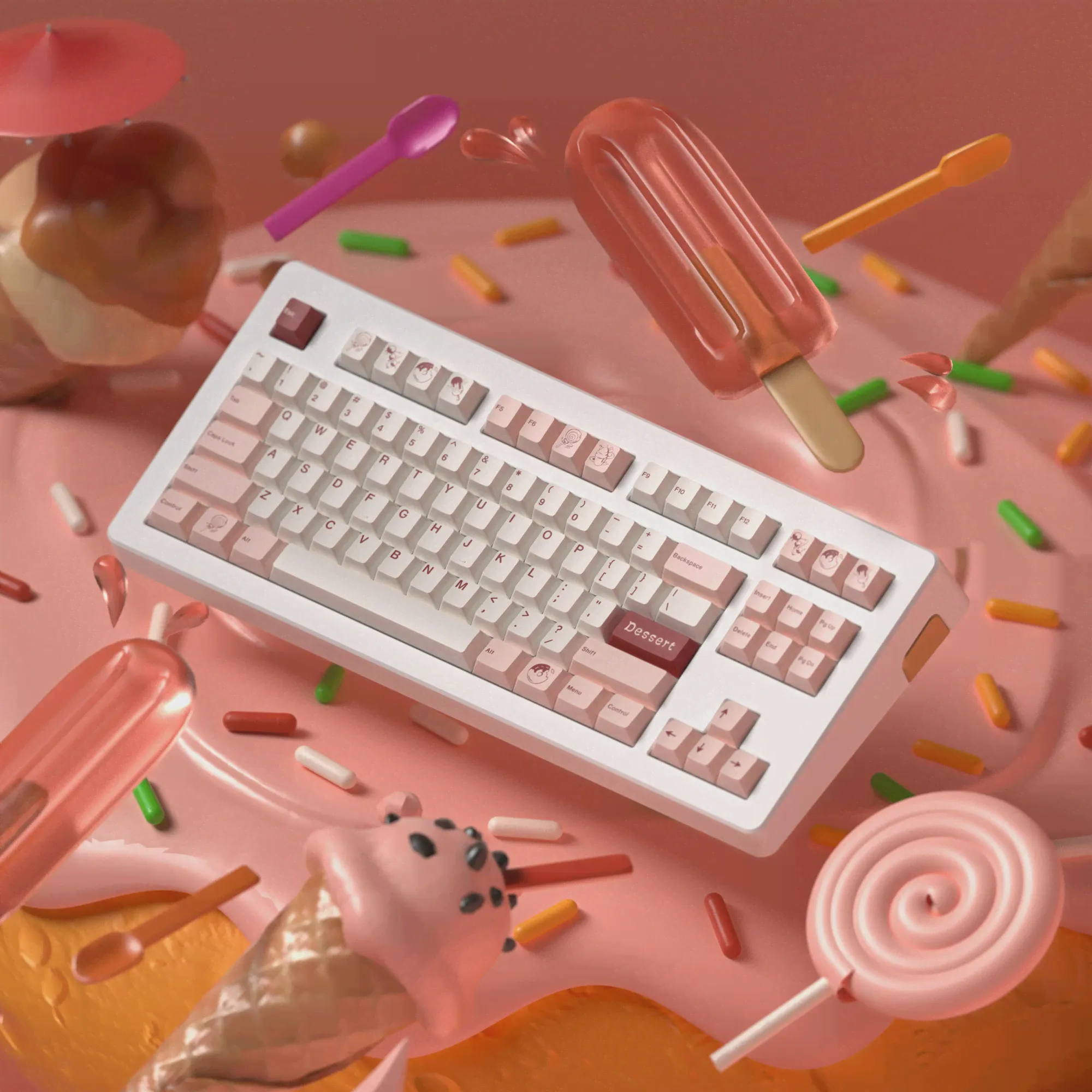 1 Набор, колпачки для механической клавиатуры GK61 GK64 GH60 RK61 Varmilo Va87m-0