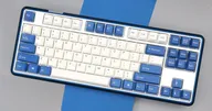 Varmilo Sword 2-87 Pacific Blue White LED TKL Dye Sub PBT Aluminum EC Mechanical Keyboard