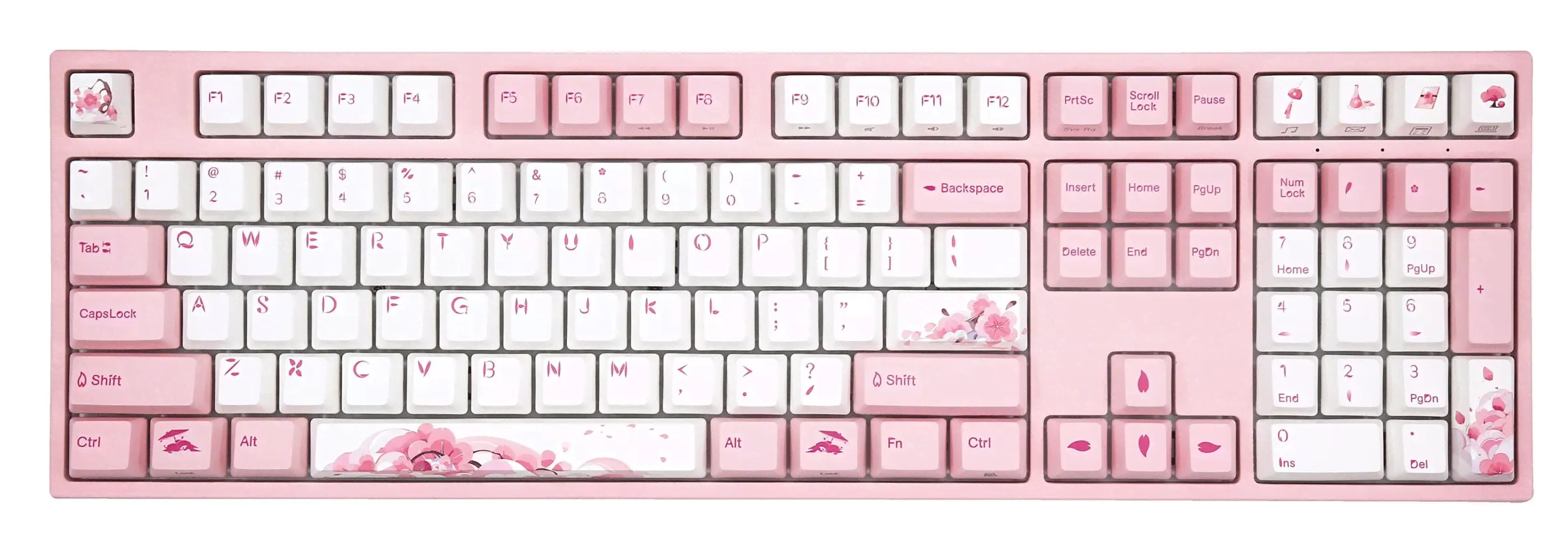Varmilo MA Series V2 Sakura Round 2 White LED EC Mechanical Keyboard