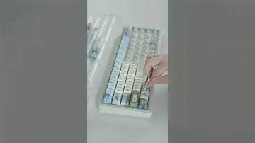 Unboxing Monet keycaps| keycaps replacement& review &typing sound