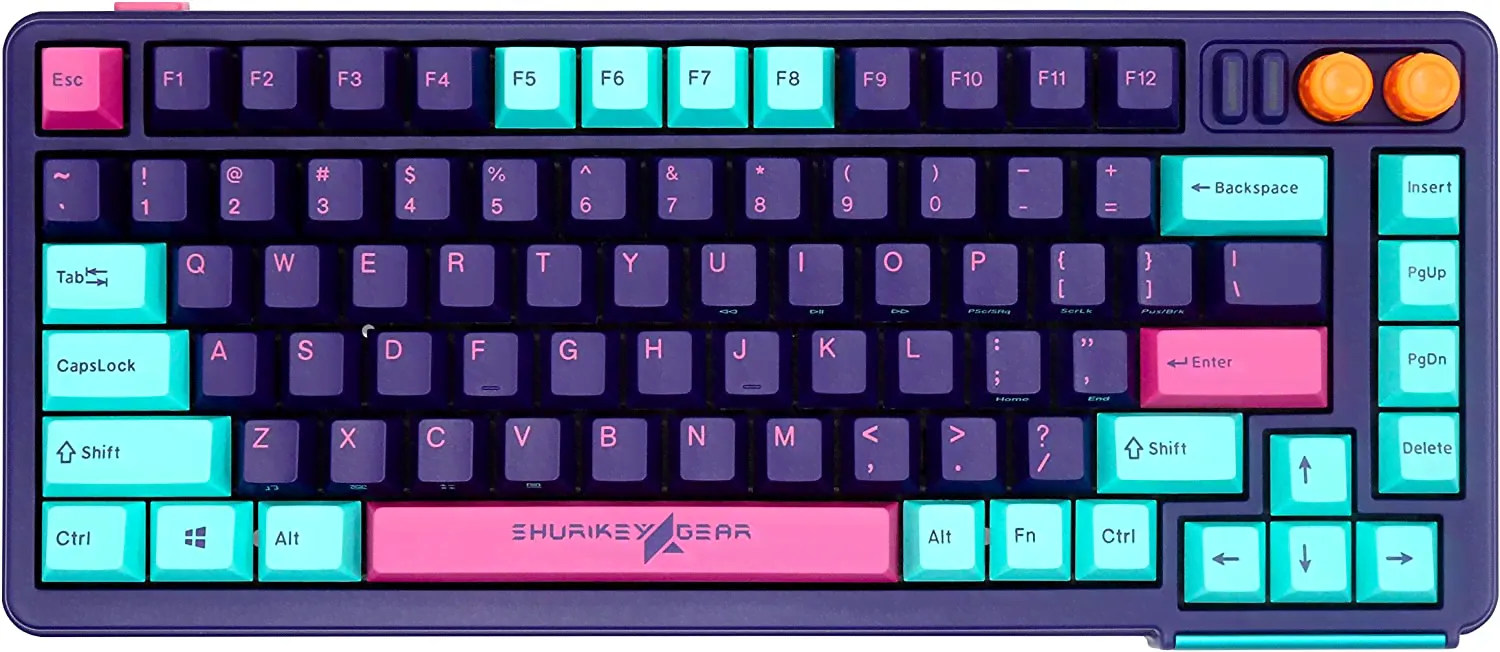 Varmilo Shurikey Saizo 003, 75% проводная/беспроводная механическая игровая клавиатура, переключатели EC V2 Ivy, двойные колпачки клавиш, емкость акку