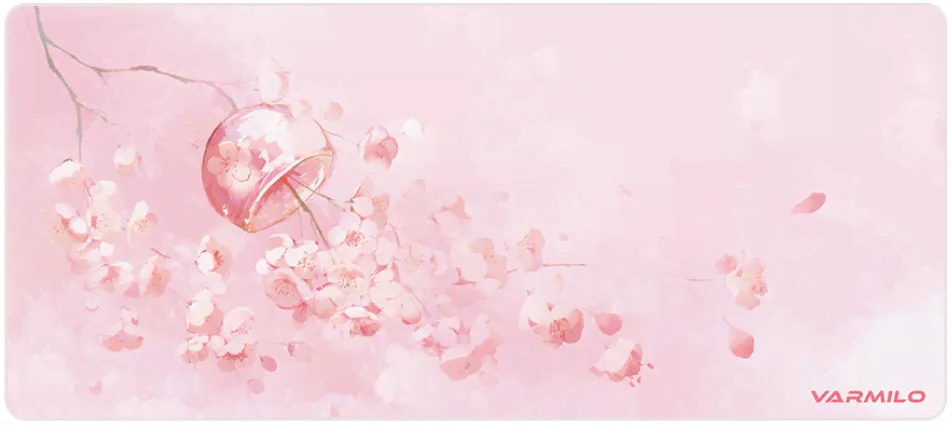 Varmilo Extra Large Sakura R2 Desk Mat with Stitched Edges